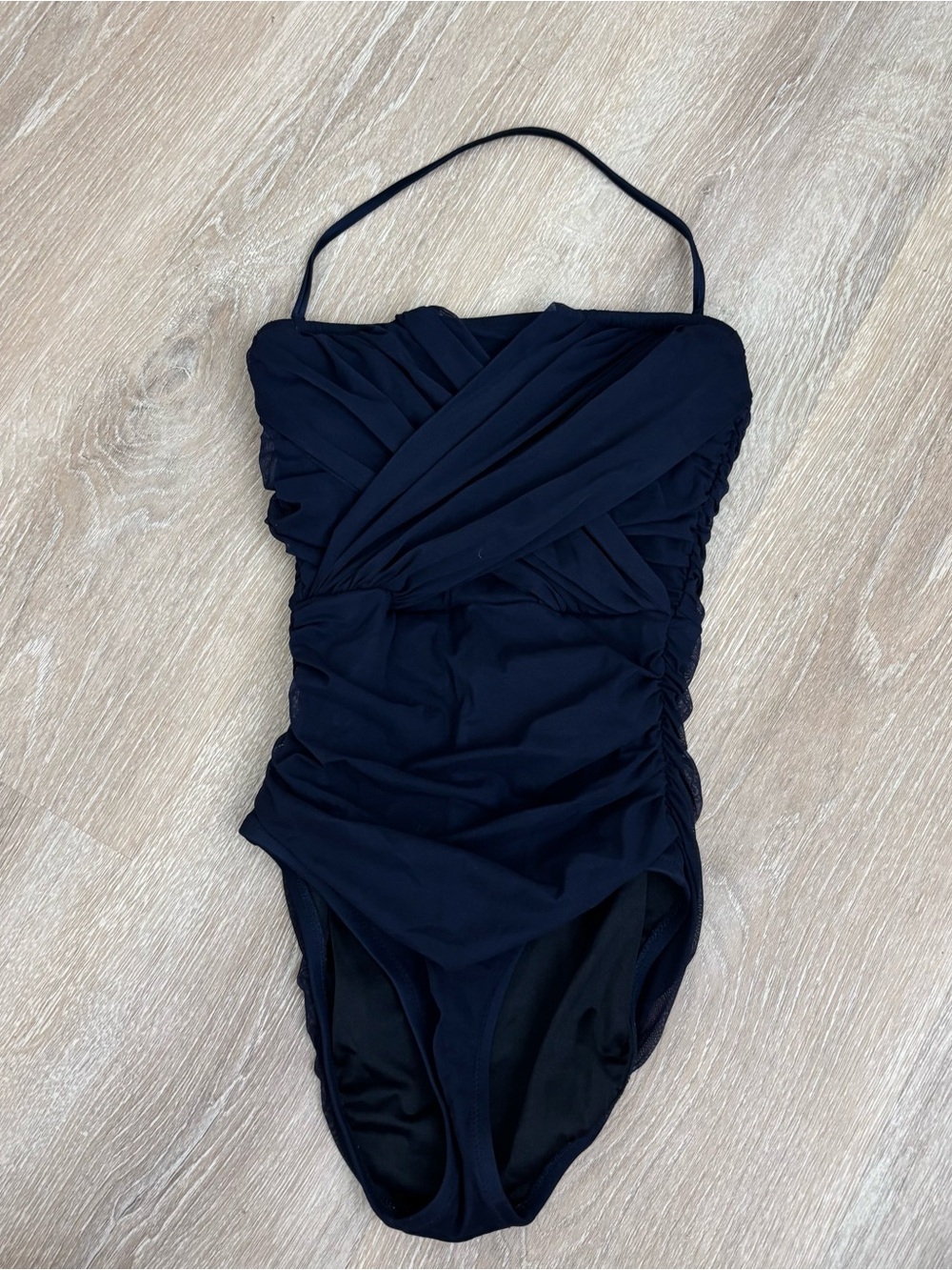 J. Crew Pleated Halter One Piece